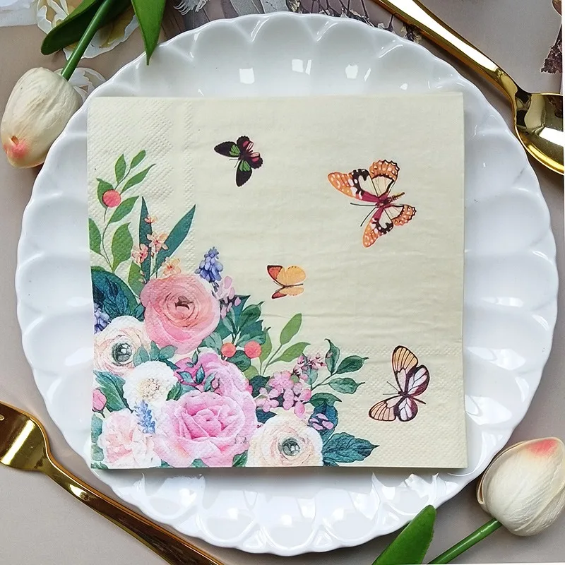 20Pcs/Bag 33x33cm Butterfly Flower Printed Disposable Napkin Paper Tissue Xmas Wedding Party Table Supplies Decoration
20Pcs/Bag 33x33cm Butterfly Flower Printed Disposable Napkin Paper Tissue Xmas Wedding Party Table Supplies Decoration