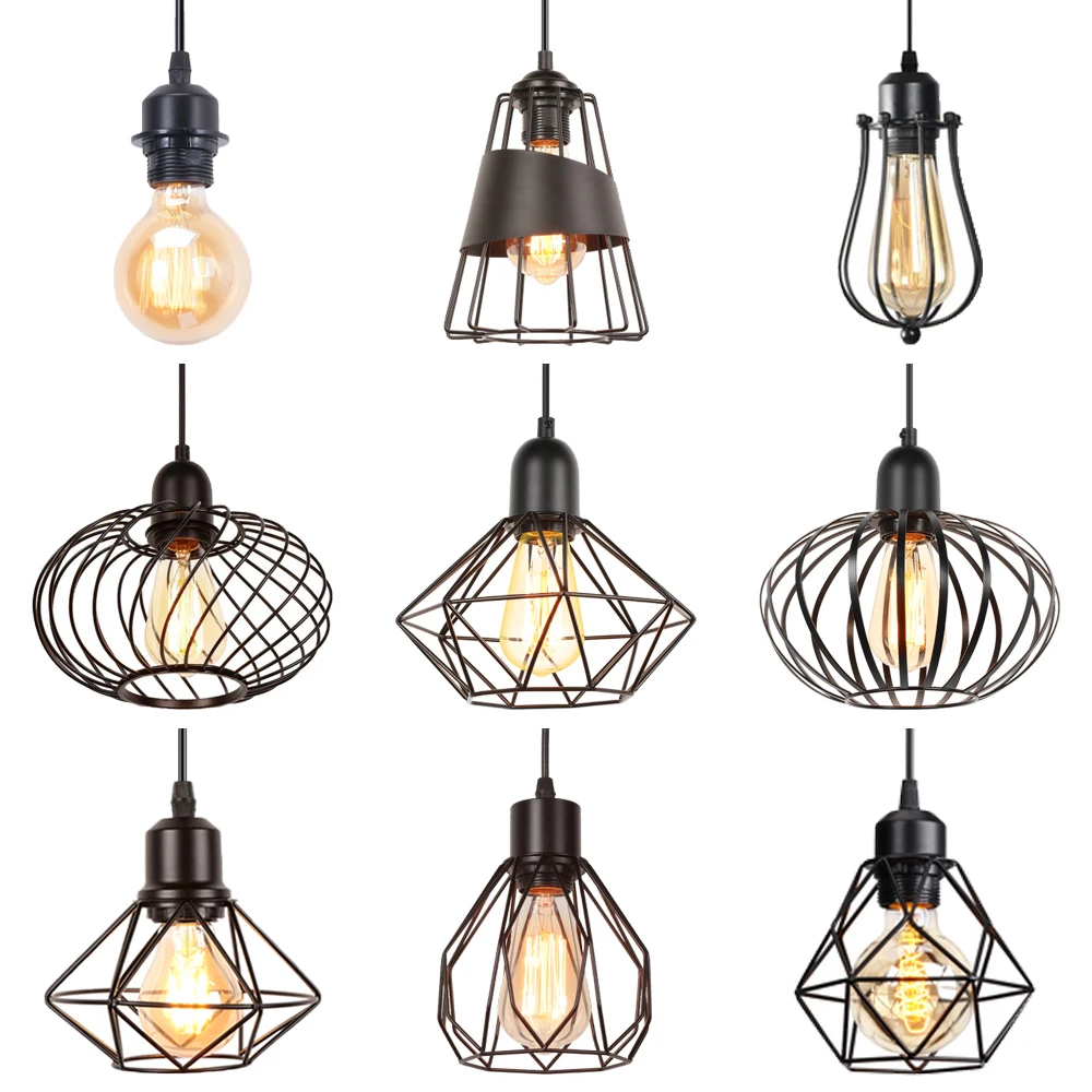Modern Pendant Lamp Vintage Industrial Led Ceiling Hanging Light Shade Chandelier Living Room Kitchen Lights Lighting Fixture
Modern Pendant Lamp Vintage Industrial Led Ceiling Hanging Light Shade Chandelier Living Room Kitchen Lights Lighting Fixture