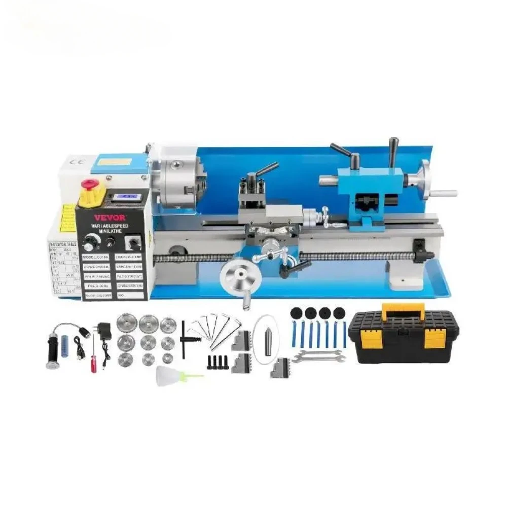 VEVOR Mini Metal Lathe Machine 7"x14" Benchtop Digital Display 550W Variable Speed with 3-jaw Chuck for Metal Turning Threading
VEVOR Mini Metal Lathe Machine 7"x14" Benchtop Digital Display 550W Variable Speed with 3-jaw Chuck for Metal Turning Threading