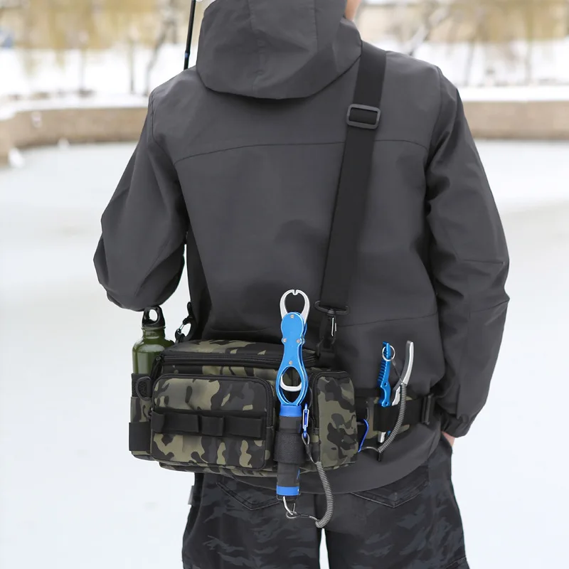 Luya multifunctional shoulder fishing, crossbody fishing gear, fishing rod, fishing storage equipment, waist bag
Luya multifunctional shoulder fishing, crossbody fishing gear, fishing rod, fishing storage equipment, waist bag