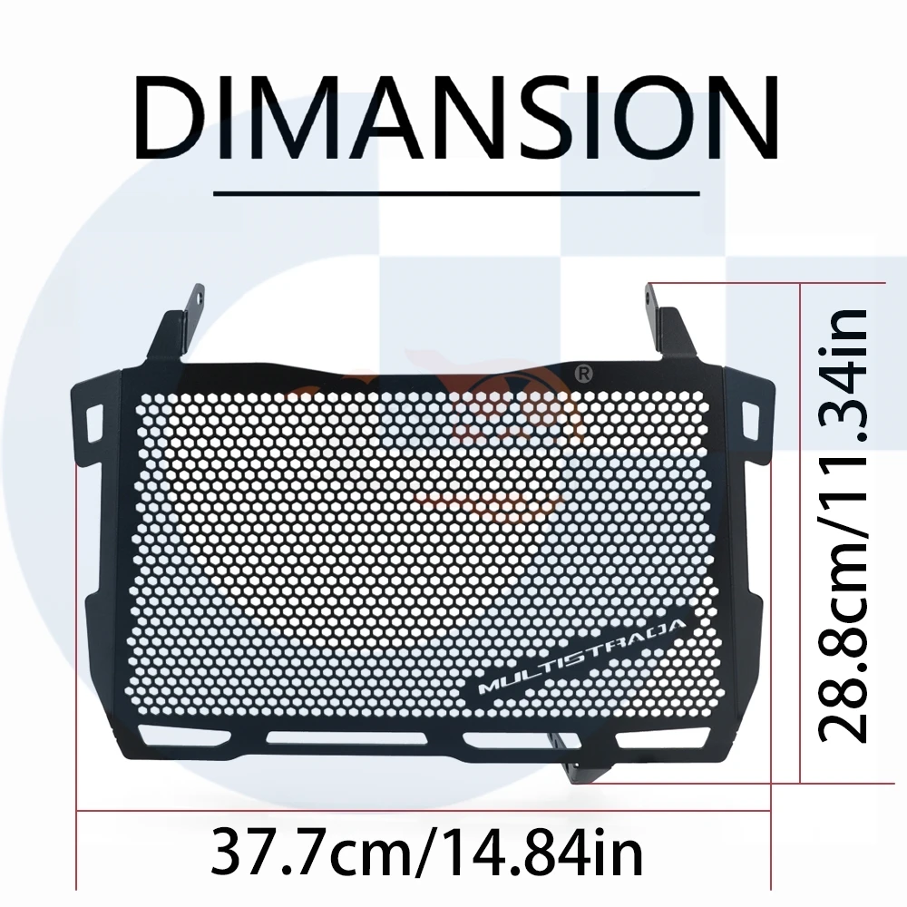 For Ducati Multistrada 1200 950 V2 950 1260 Radiator Guard Tank Grille Shield Engine Cooler Bezel Protector Mesh Cover 2018-2024
For Ducati Multistrada 1200 950 V2 950 1260 Radiator Guard Tank Grille Shield Engine Cooler Bezel Protector Mesh Cover 2018-2024