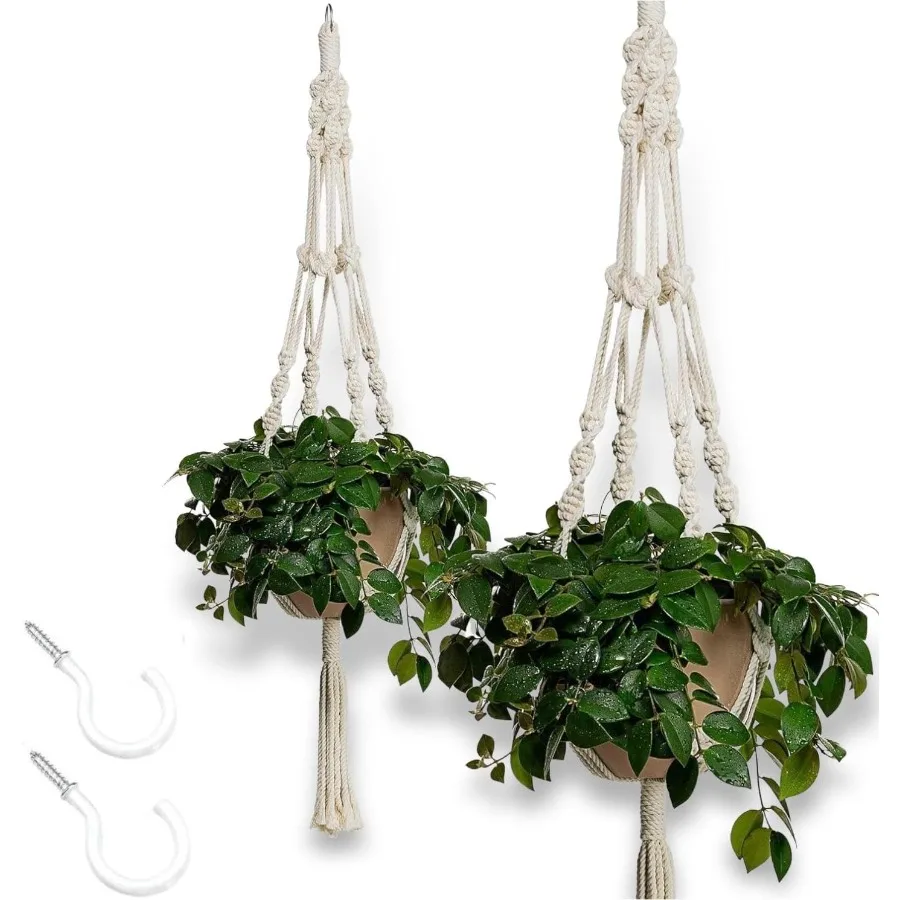 Bulky Plant Hanger Macrame Handmade Indoor Outdoor Dration Hanging Planter Cn Rope Basket 0.24in Thick Sturdy for Round Square
Bulky Plant Hanger Macrame Handmade Indoor Outdoor Dration Hanging Planter Cn Rope Basket 0.24in Thick Sturdy for Round Square