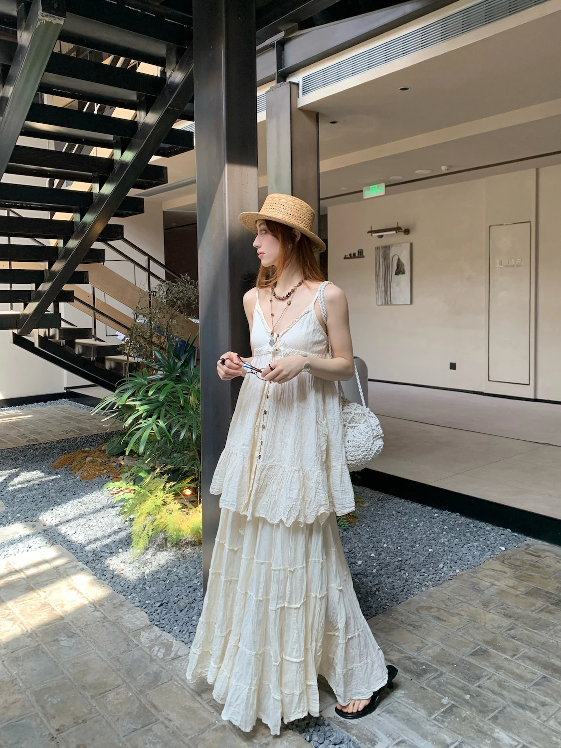 7arewill Summer New Holiday Atmosphere Sensation Halter Skirt Large Skirt Half Skirt Cotton 100% No Sleeve Fairy Skirt
7arewill Summer New Holiday Atmosphere Sensation Halter Skirt Large Skirt Half Skirt Cotton 100% No Sleeve Fairy Skirt