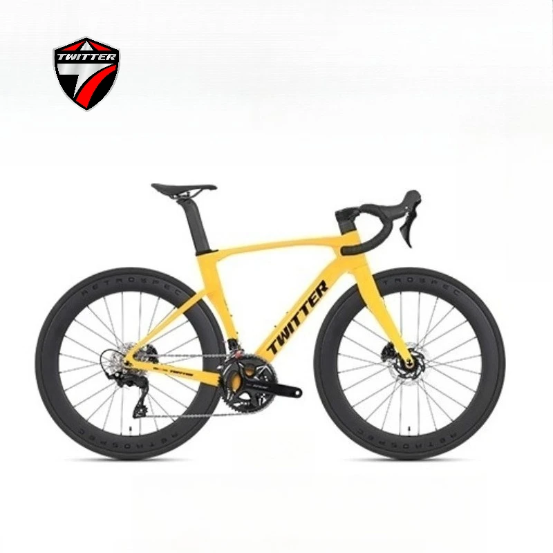 TWITTER CYCLONE 105Kit R7120-24S T800 Carbon Fiber Road Bike 700*25c Hydraulic disc brakes bicycles электровелосипед bicicleta
TWITTER CYCLONE 105Kit R7120-24S T800 Carbon Fiber Road Bike 700*25c Hydraulic disc brakes bicycles электровелосипед bicicleta