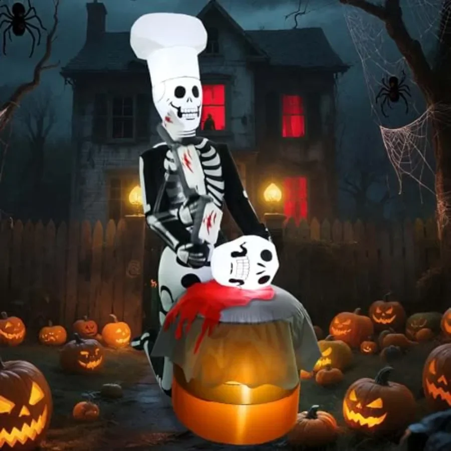 Halloween Iatables Skeleton Outdoor Decorations 6FT Giant Scary Blow Up Iatable Yard Decor Creepy Led Lights Skull Holiday Anim
Halloween Iatables Skeleton Outdoor Decorations 6FT Giant Scary Blow Up Iatable Yard Decor Creepy Led Lights Skull Holiday Anim