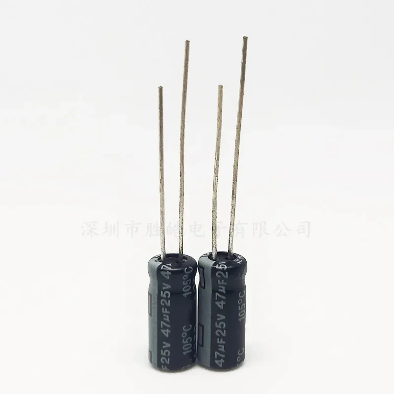 50pcs/lot Higt Quality 25V 47UF 5*7mm 47UF 25V 5*7 Aluminum Electrolytic Capacitors Size:5x7(MM)
50pcs/lot Higt Quality 25V 47UF 5*7mm 47UF 25V 5*7 Aluminum Electrolytic Capacitors Size:5x7(MM)