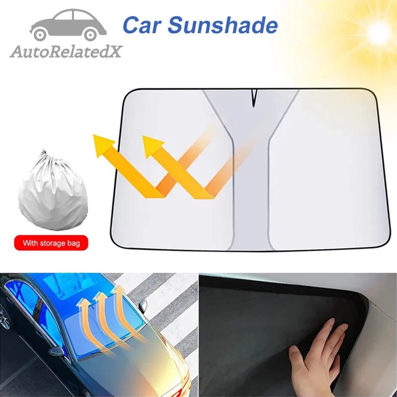 Car Windshield Sun Shade Cover Sun Visor Protector Foldable Sunshade Blocks UV Rays for Vehicle Cooling Auto Accessories
Car Windshield Sun Shade Cover Sun Visor Protector Foldable Sunshade Blocks UV Rays for Vehicle Cooling Auto Accessories