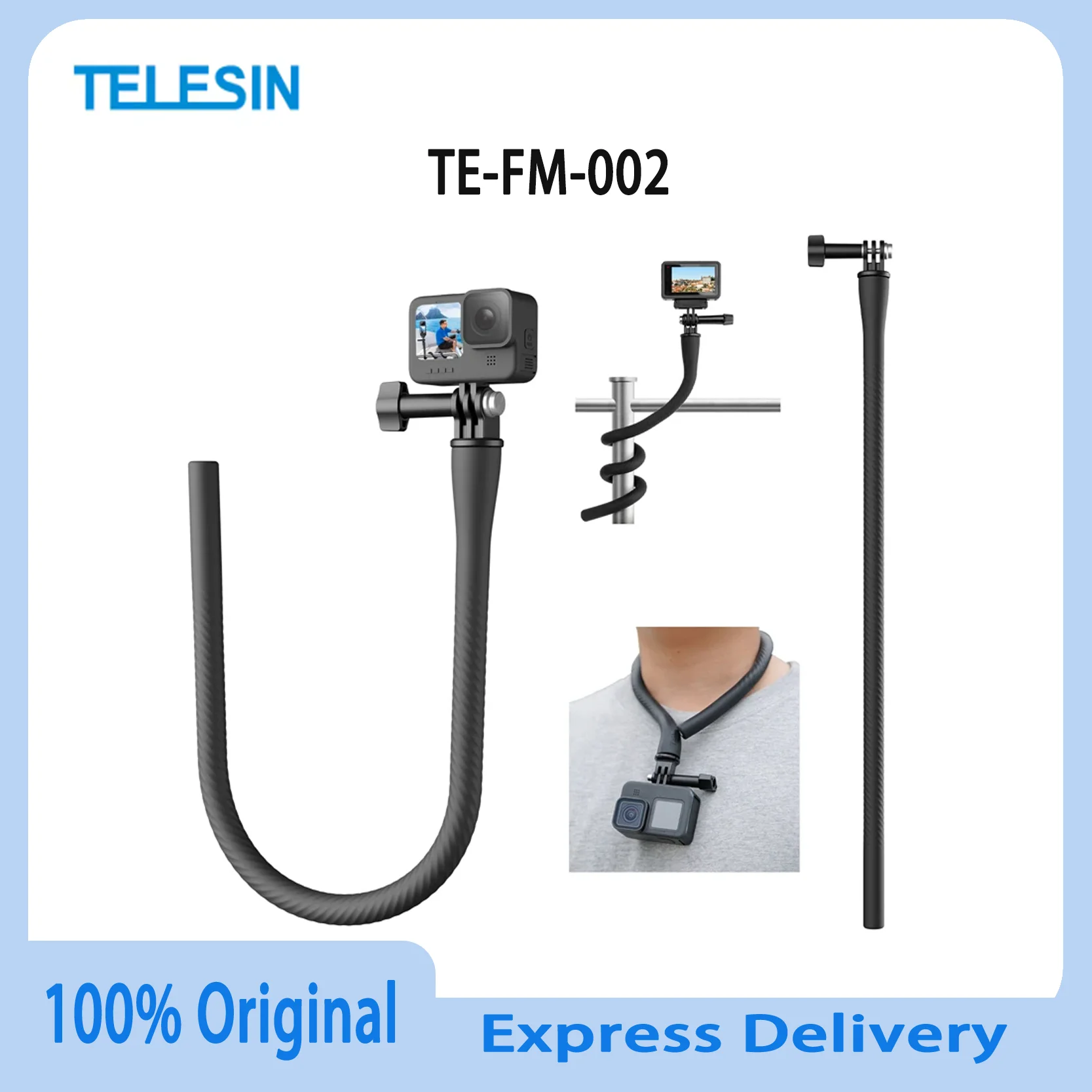 Original TELESIN TE-FM-002 Octopus Tripod For Gopro Insta360 DJI Camera Portable Stand With Phone Clip Anti Slip Bracket
Original TELESIN TE-FM-002 Octopus Tripod For Gopro Insta360 DJI Camera Portable Stand With Phone Clip Anti Slip Bracket