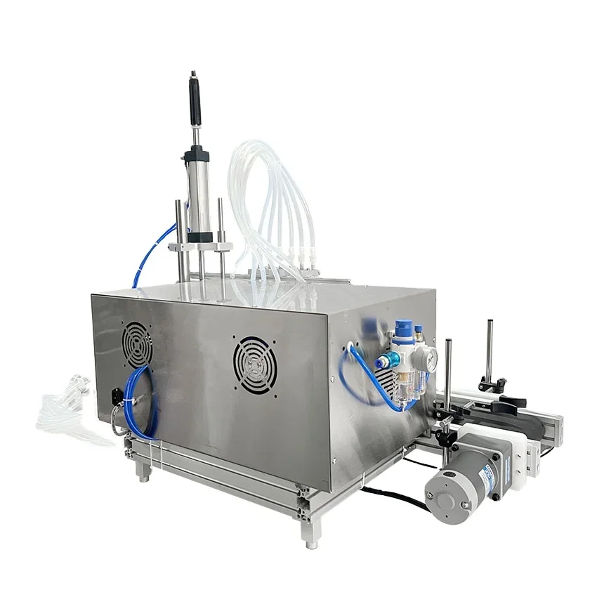 DOVOLL 4/6 Filling Diving Nozzles Magnetic Pump Small Scale Glass Bottle FMM-B Filling Machine With Conveyor
DOVOLL 4/6 Filling Diving Nozzles Magnetic Pump Small Scale Glass Bottle FMM-B Filling Machine With Conveyor