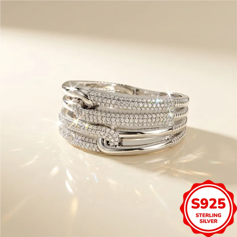 Genuine and Personalized S925 Silver Multi-layered Cross-wound Snake-shaped Women's Ring
Genuine and Personalized S925 Silver Multi-layered Cross-wound Snake-shaped Women's Ring