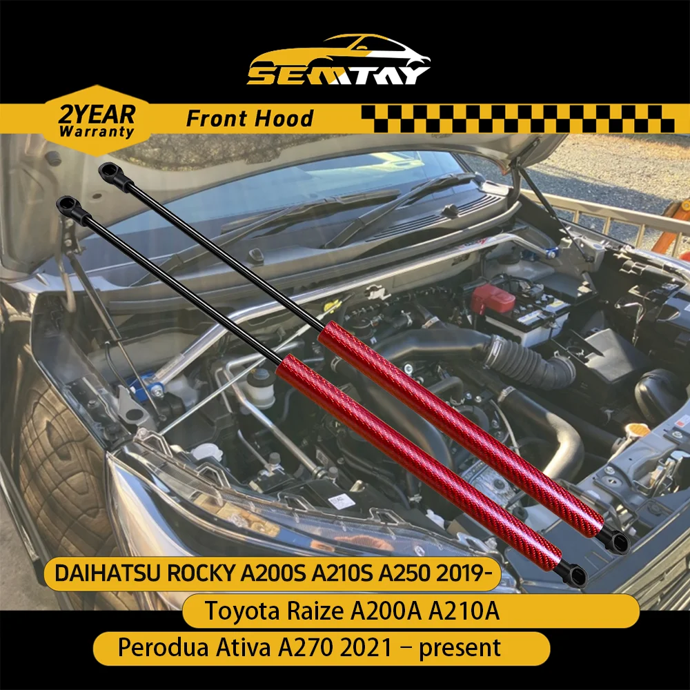 SEMTAY Hood Struts Compatible with Toyota Raize DAIHATSU ROCKY A200 A210 / Perodua Ativa Subaru Rex Bonnet Lift Support
SEMTAY Hood Struts Compatible with Toyota Raize DAIHATSU ROCKY A200 A210 / Perodua Ativa Subaru Rex Bonnet Lift Support