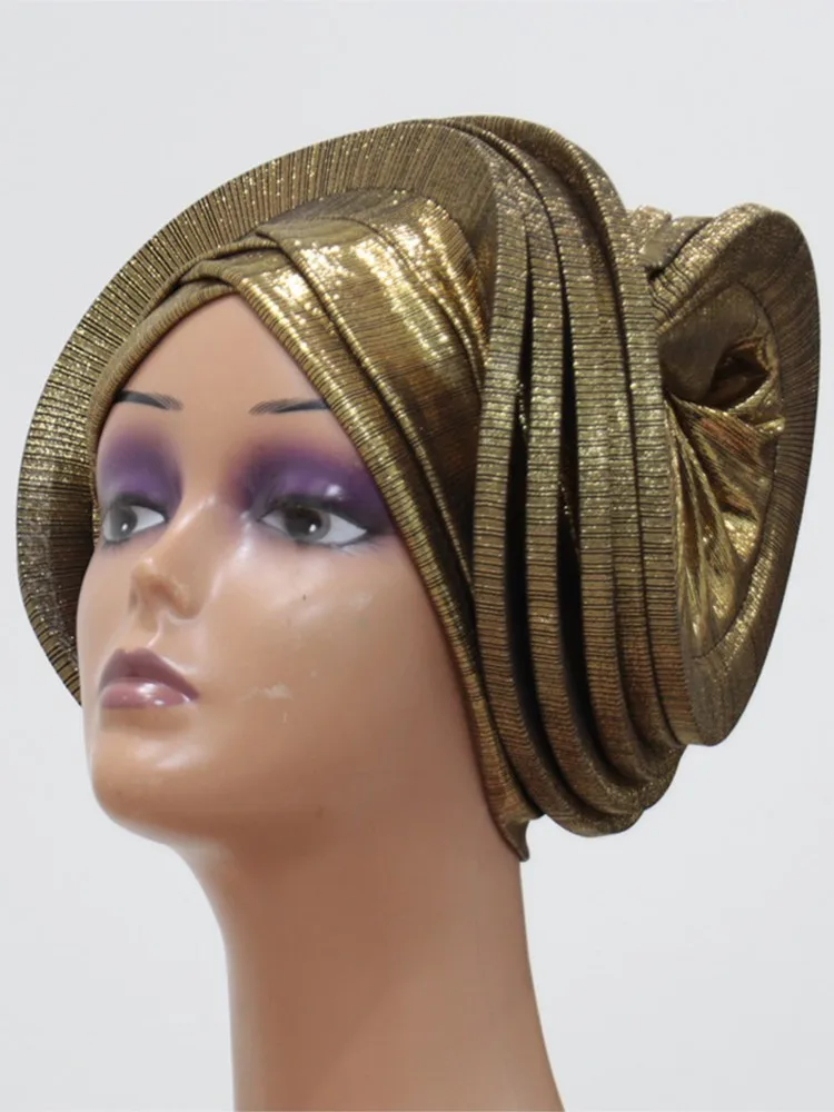 Fashion Women Elastic Ruffle African Turban Cap Lady Head Wraps Nigeria Wedding Auto Gele Headtie Party Headgear Headwear Hat
Fashion Women Elastic Ruffle African Turban Cap Lady Head Wraps Nigeria Wedding Auto Gele Headtie Party Headgear Headwear Hat