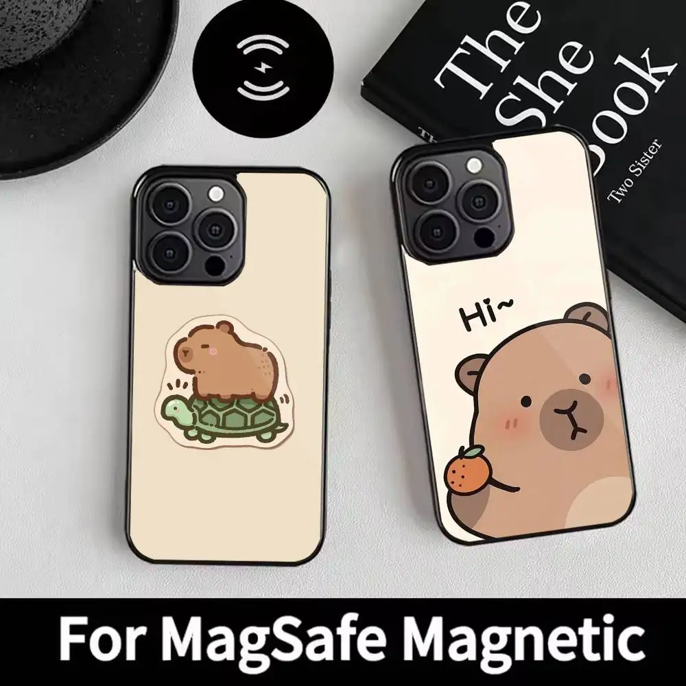 Cute Capybara Cartoon Phone Case For iPhone 17,16,15,14,13,12,Plus,Pro,Max for Magsafe Magnetic Wireless Charging
Cute Capybara Cartoon Phone Case For iPhone 17,16,15,14,13,12,Plus,Pro,Max for Magsafe Magnetic Wireless Charging