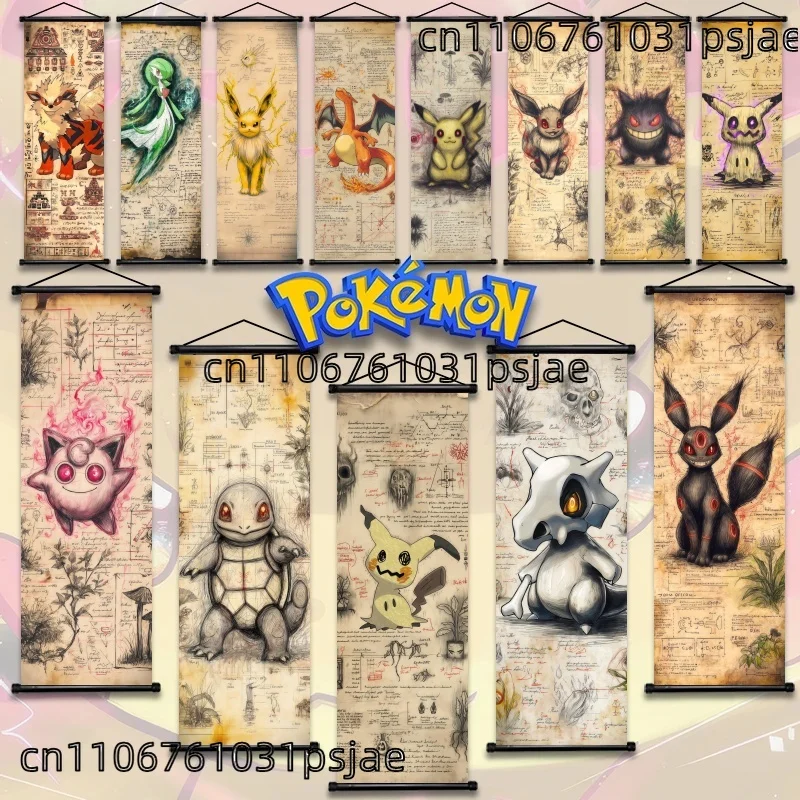Pokemon Retro Charizard Bulbasaur Umbreon Gengar Scroll Art Cloth Anime Characters Wall Hanging Poster Halloween Xmas Decor
Pokemon Retro Charizard Bulbasaur Umbreon Gengar Scroll Art Cloth Anime Characters Wall Hanging Poster Halloween Xmas Decor