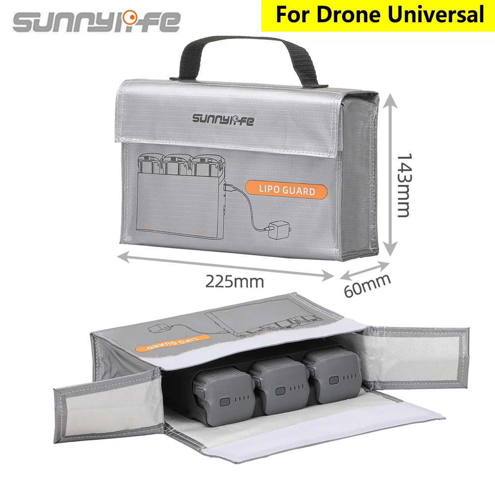 Sunnylife Universal Lipo Guard Safety Bag Fireproof Explosion-Proof Portable Lipo Safety Storage Bag for DJI Drone Battery Safe
Sunnylife Universal Lipo Guard Safety Bag Fireproof Explosion-Proof Portable Lipo Safety Storage Bag for DJI Drone Battery Safe