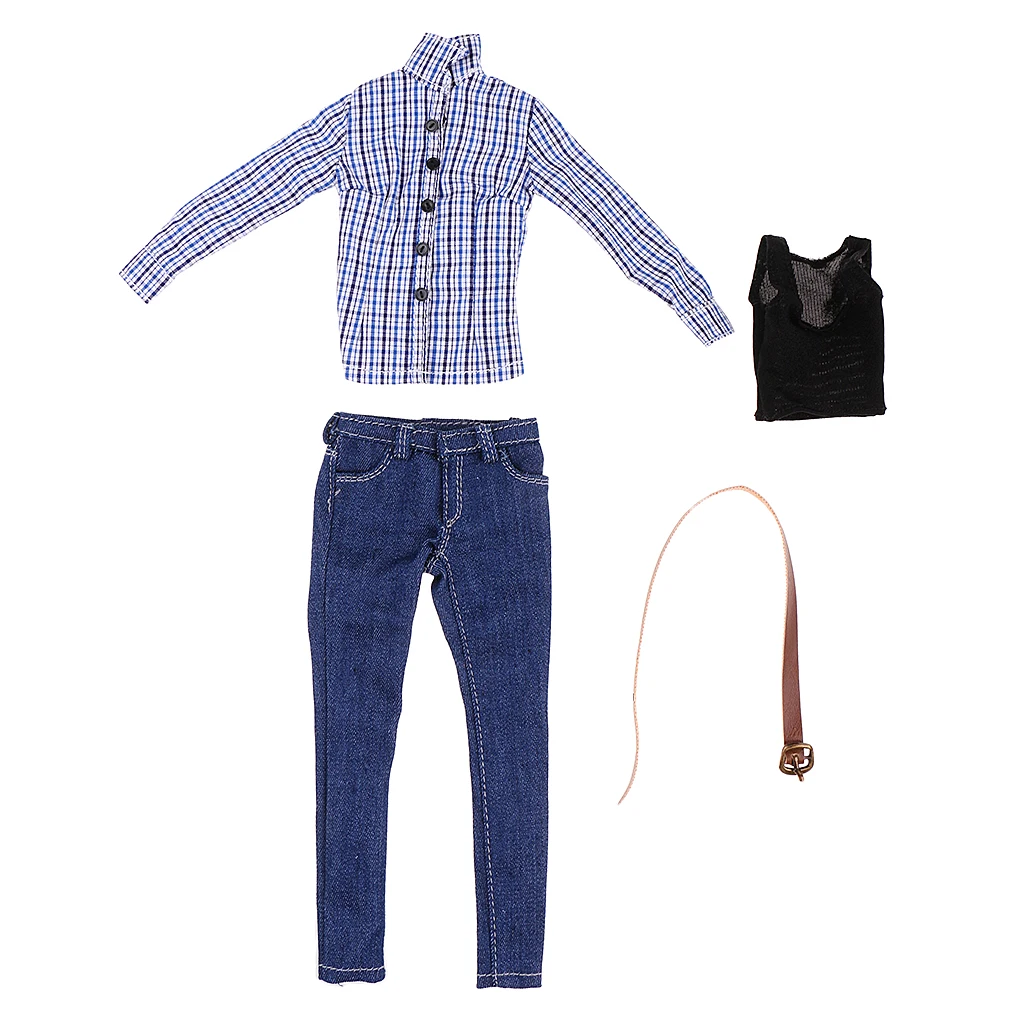 1: 6 Scale Frauen Blue Lattices Shirt Jeans + Stiefel für HT Female 12in
1: 6 Scale Frauen Blue Lattices Shirt Jeans + Stiefel für HT Female 12in