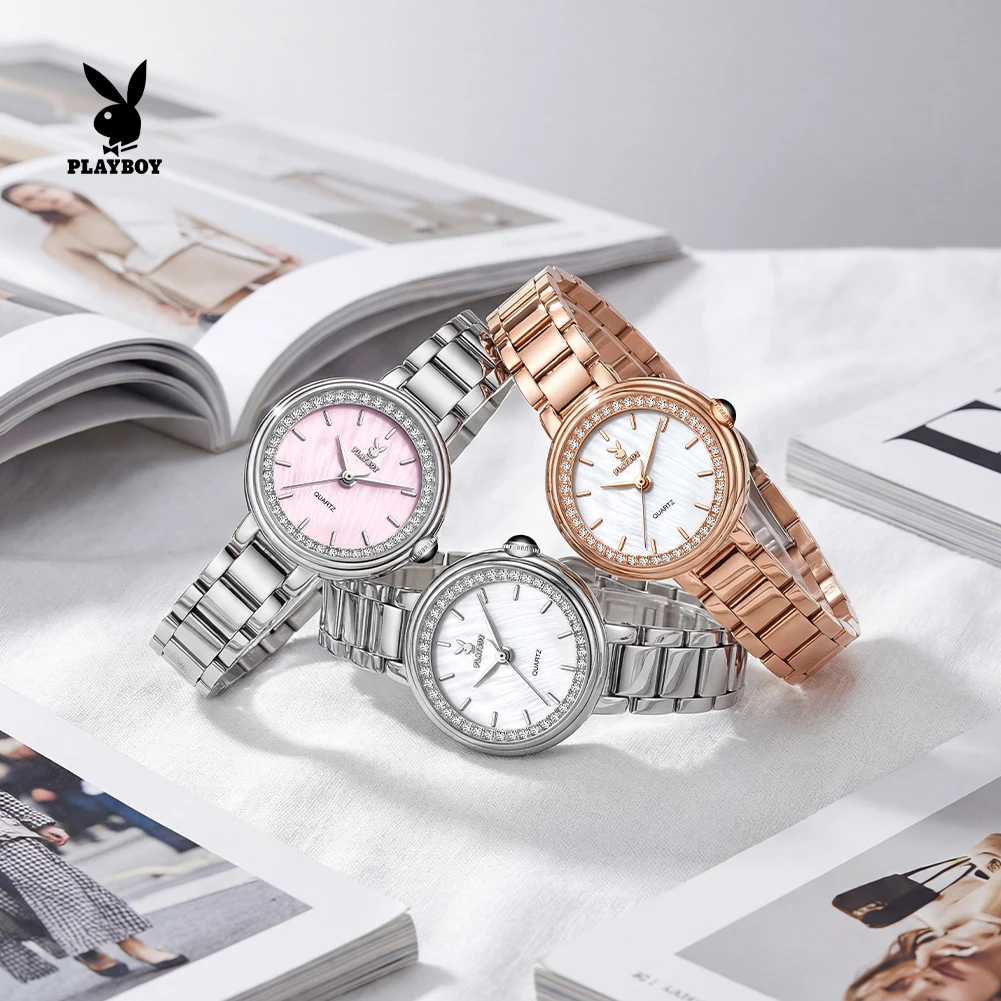 PLAYBOY Watches for Woman Exclusive Hot Sale Original Top Luxury Quartz Women's Wrist Watches Waterproof Ladies Dress Watch 3536
PLAYBOY Watches for Woman Exclusive Hot Sale Original Top Luxury Quartz Women's Wrist Watches Waterproof Ladies Dress Watch 3536
