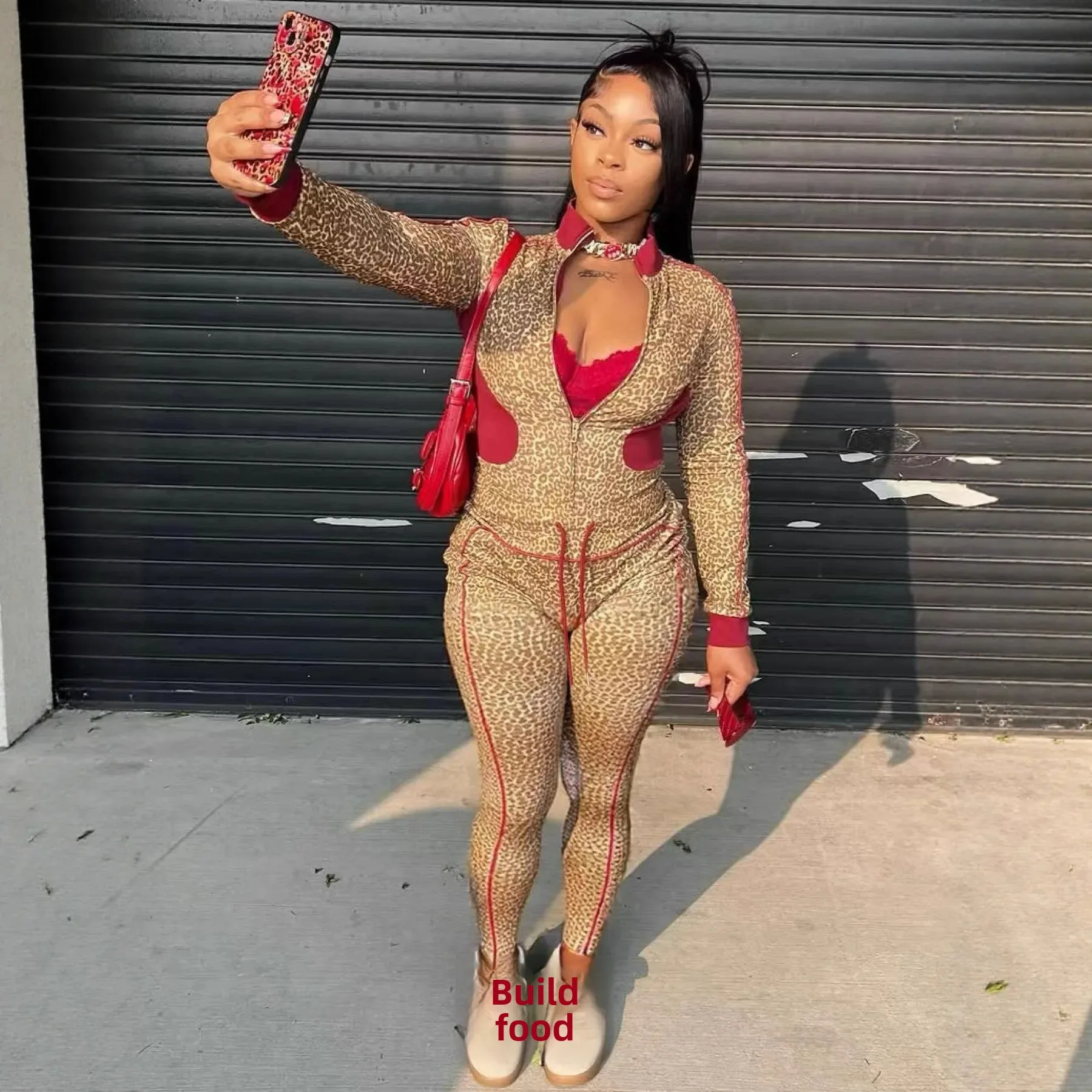 Long Sleeve Zipper Open Cardigan Drawstring Pants Two-Piece Set Fashionable 2026 New Women's Leopard Print Color Block
Long Sleeve Zipper Open Cardigan Drawstring Pants Two-Piece Set Fashionable 2026 New Women's Leopard Print Color Block