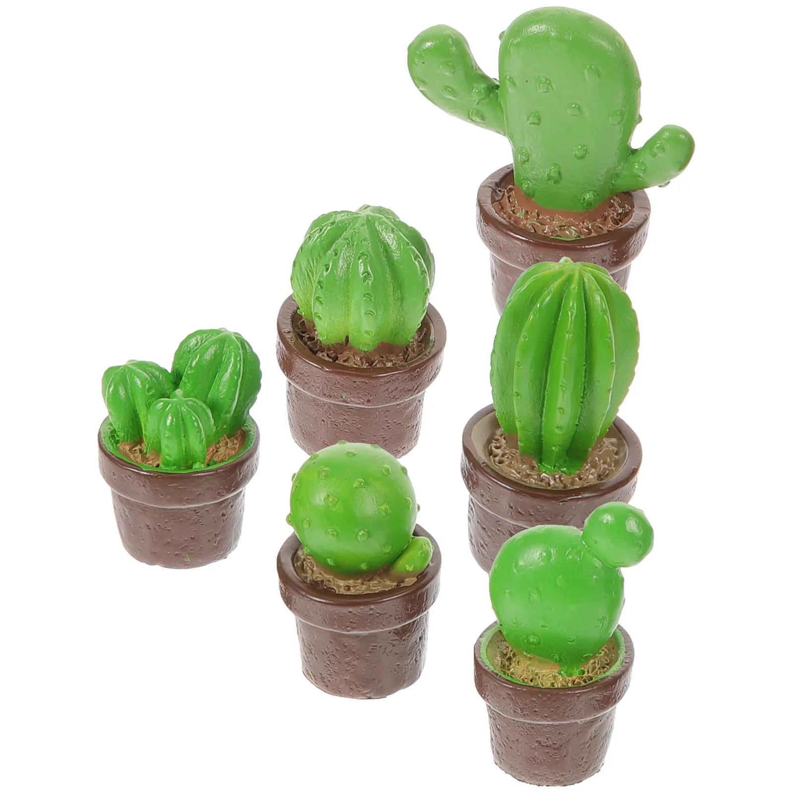 6pcs Simulated Cactus Potted Plant Miniatures Bonsai Ornament Decorative Accessories for Garden Yard Lightweight Portable
6pcs Simulated Cactus Potted Plant Miniatures Bonsai Ornament Decorative Accessories for Garden Yard Lightweight Portable