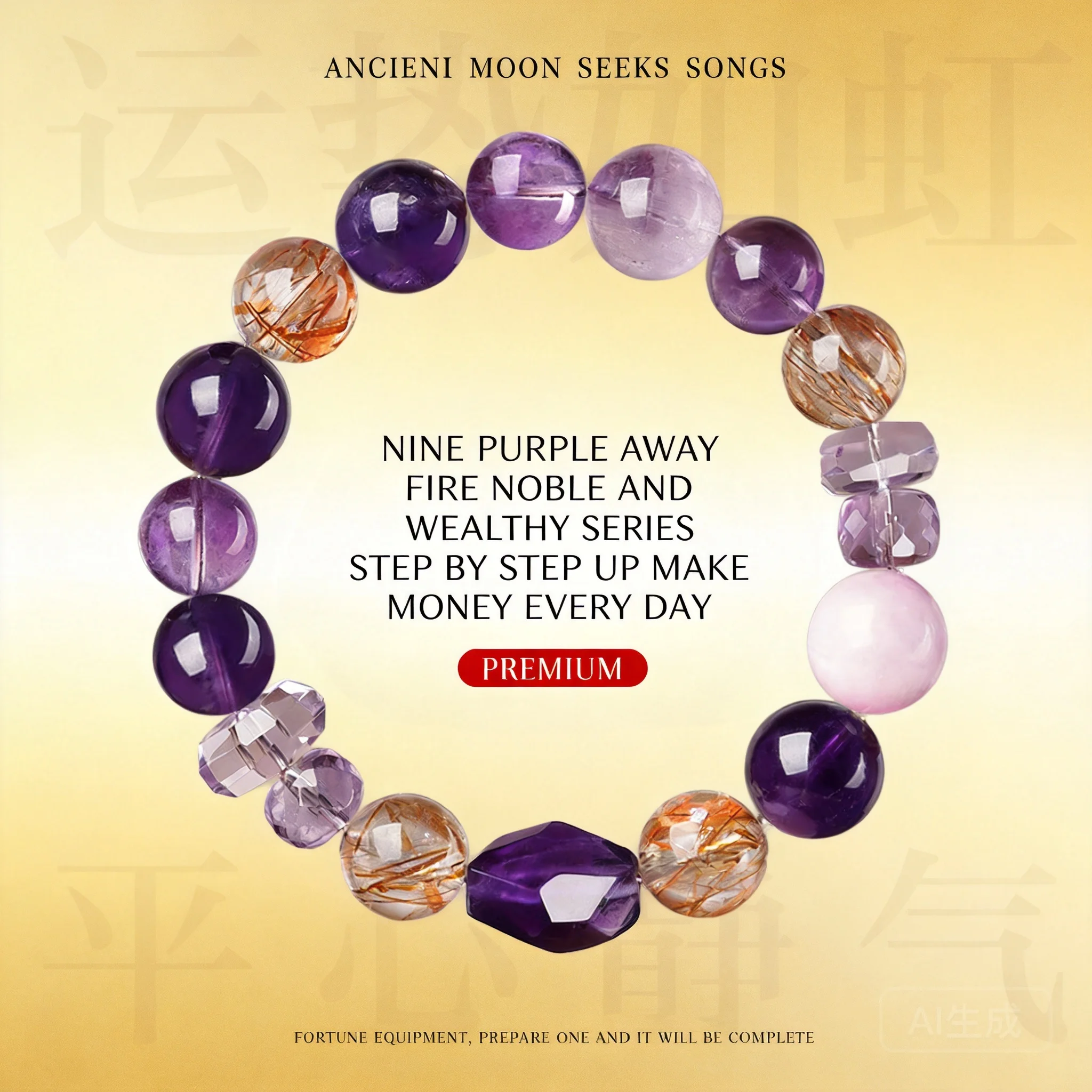 Women's Natural Crystal Beaded Bracelet For Daily Wear Valentine's Day Gift 2026 Chinese Style Amethyst Super Seven Charoite Luc
Women's Natural Crystal Beaded Bracelet For Daily Wear Valentine's Day Gift 2026 Chinese Style Amethyst Super Seven Charoite Luc