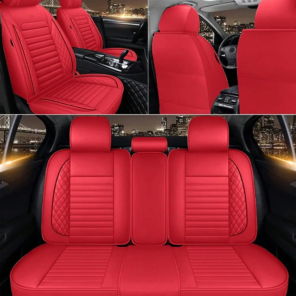 5 Seat Car Seat Cover Full Set Luxury Faux Leather Waterproof Front Rear Cushion Protector Interior Decor 4 Season Use For Most
5 Seat Car Seat Cover Full Set Luxury Faux Leather Waterproof Front Rear Cushion Protector Interior Decor 4 Season Use For Most
