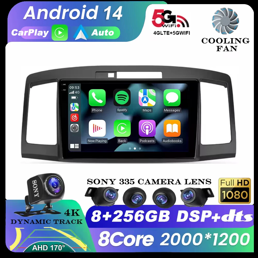 Android 14 Auto 4G+WiFi Carplay Car Radio For Toyota Allion Premio T240 2001 - 2007 Multimedia Video Player Navigation GPS
Android 14 Auto 4G+WiFi Carplay Car Radio For Toyota Allion Premio T240 2001 - 2007 Multimedia Video Player Navigation GPS