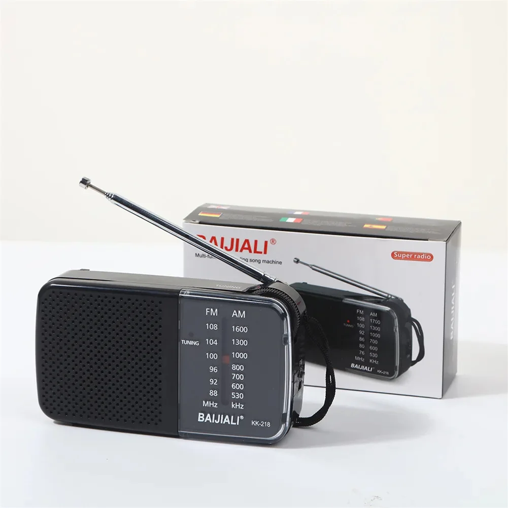 KK-218 AM FM Radio Telescopic Antenna Radio Receiver Battery Operated High Quality Portable Radio Best Reception For Elder Home
KK-218 AM FM Radio Telescopic Antenna Radio Receiver Battery Operated High Quality Portable Radio Best Reception For Elder Home