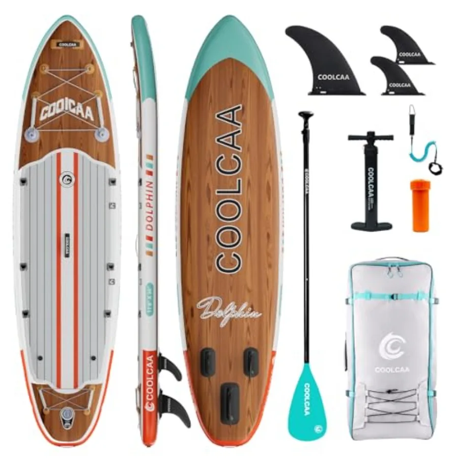 Dolphin Inflatable Paddle Board for family and beginners, extra wide stable SUP in blue, durable PVC material with all accessor
Dolphin Inflatable Paddle Board for family and beginners, extra wide stable SUP in blue, durable PVC material with all accessor