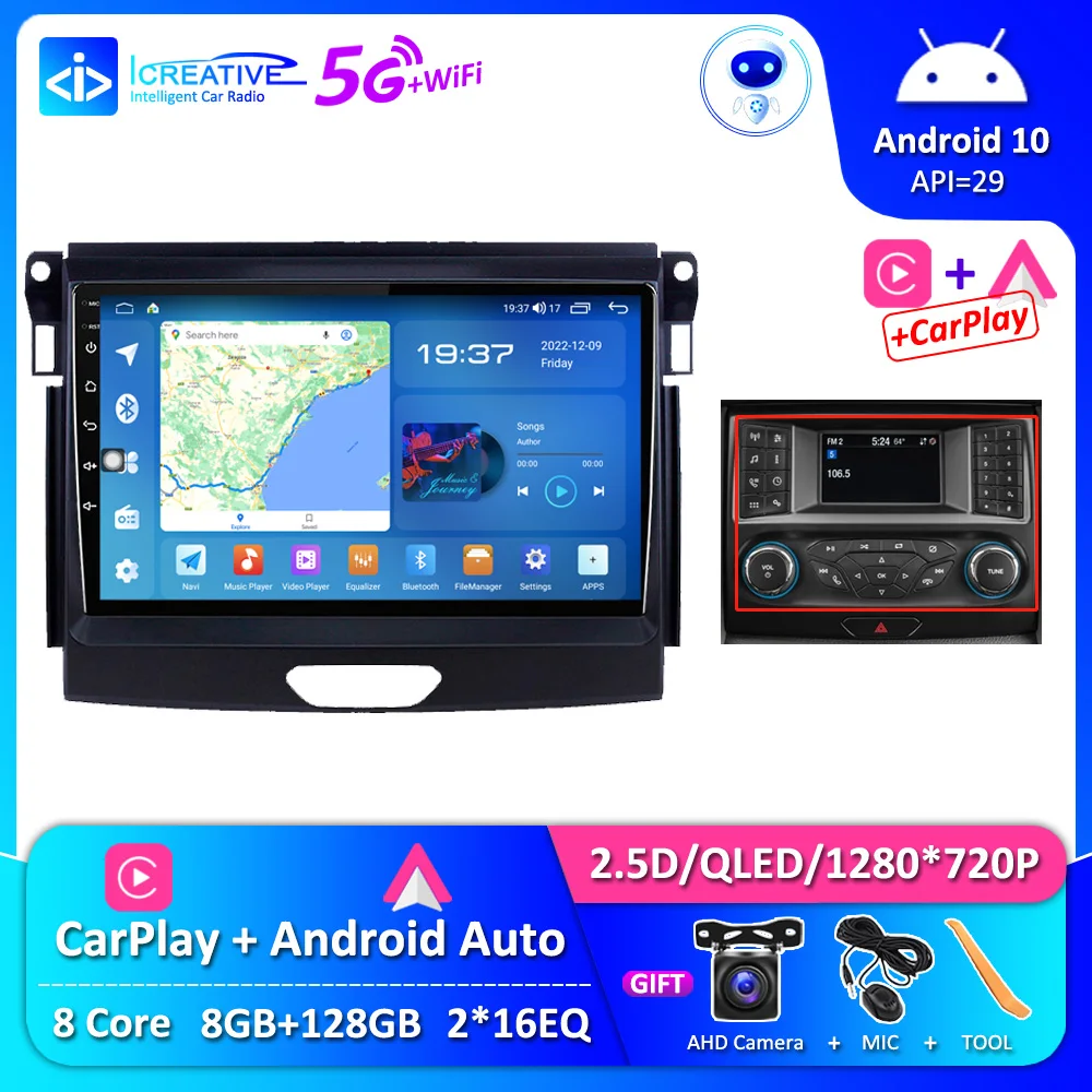 1280*720P QLED DSP Android 10 Car Radio For Ford Ranger 2015 - 2020 RDS GPS Navigation Stereo No 2din Multimedia Video Player HU
1280*720P QLED DSP Android 10 Car Radio For Ford Ranger 2015 - 2020 RDS GPS Navigation Stereo No 2din Multimedia Video Player HU