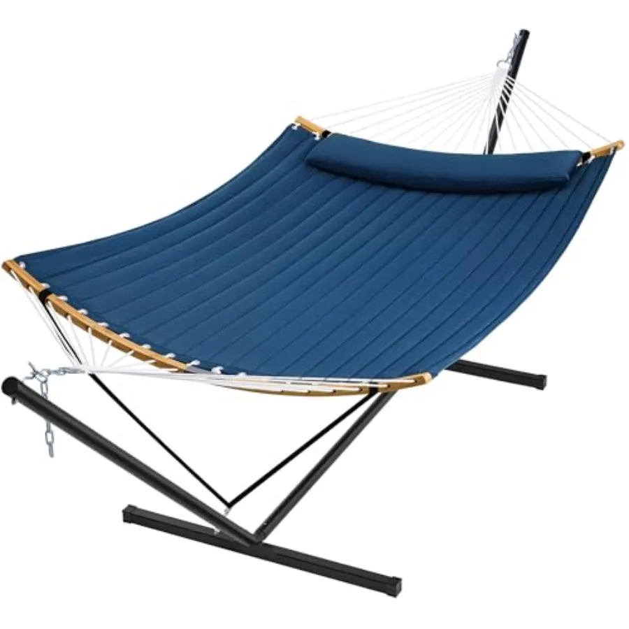 Curved-Bar Hammock with Stand, 2 Person Heavy Duty Hammock Frame, Detachable Pillow and Portable Carrying Bag, Perfect for Outd
Curved-Bar Hammock with Stand, 2 Person Heavy Duty Hammock Frame, Detachable Pillow and Portable Carrying Bag, Perfect for Outd
