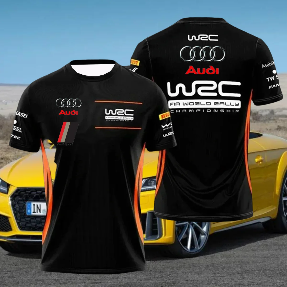 2025 New Audi summer hot-selling motorcycle top short-sleeved high-quality printed breathable and comfortable adult T-shirt
2025 New Audi summer hot-selling motorcycle top short-sleeved high-quality printed breathable and comfortable adult T-shirt