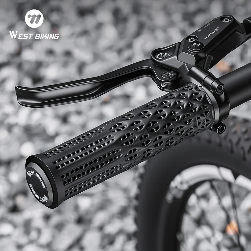WEST BIKING 3D Printed Shock Absorbing Bicycle Grips Non Slip Comfortable MTB Handlebar Grips Lightweight Breathable Bike Parts
WEST BIKING 3D Printed Shock Absorbing Bicycle Grips Non Slip Comfortable MTB Handlebar Grips Lightweight Breathable Bike Parts