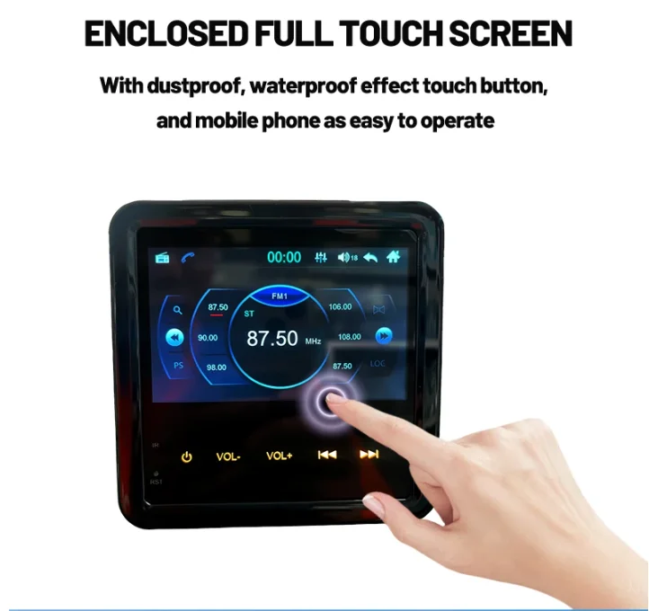 SIMSHAM Factory Direct Black Waterproof Motorcycle Boat Audio Player Piston Automatic FM AM Receiver MP3/MP5 System SPA CN/GUA
SIMSHAM Factory Direct Black Waterproof Motorcycle Boat Audio Player Piston Automatic FM AM Receiver MP3/MP5 System SPA CN/GUA