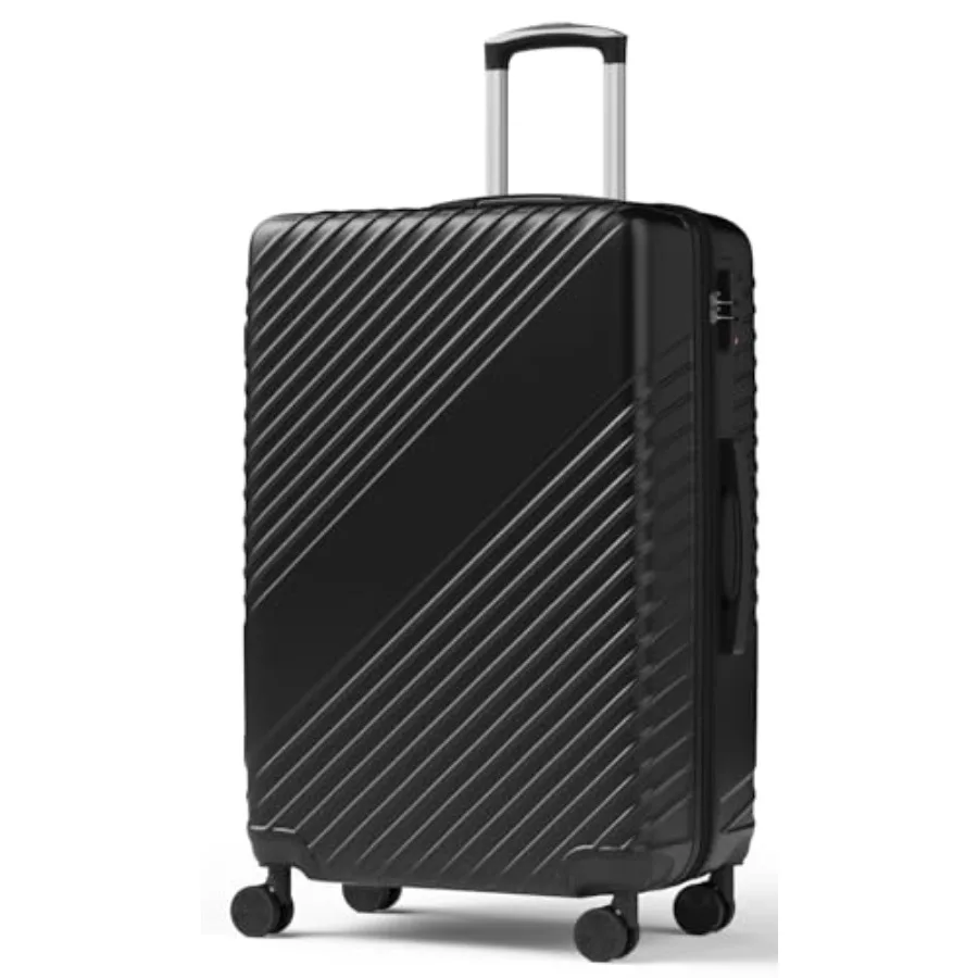 ch Checked Luggage, ABS Hardside Suitcase with Spinner Wheels, TSA Security Lock, Lightweight Large Luggage for Women, Men, Exp
ch Checked Luggage, ABS Hardside Suitcase with Spinner Wheels, TSA Security Lock, Lightweight Large Luggage for Women, Men, Exp
