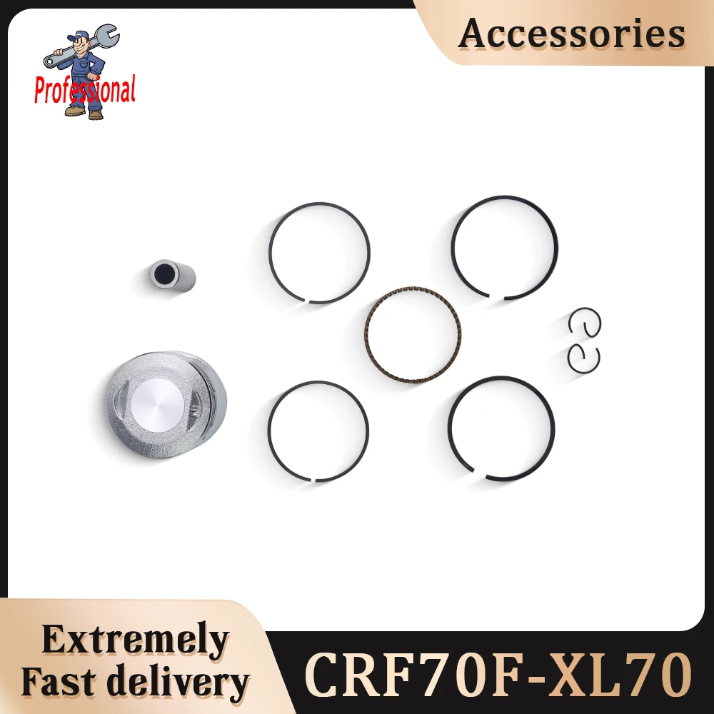 47mm Piston Kit For Honda CRF70F XL70 CT70 XR70 70cc Motorcycle Engine Replacement Parts
47mm Piston Kit For Honda CRF70F XL70 CT70 XR70 70cc Motorcycle Engine Replacement Parts