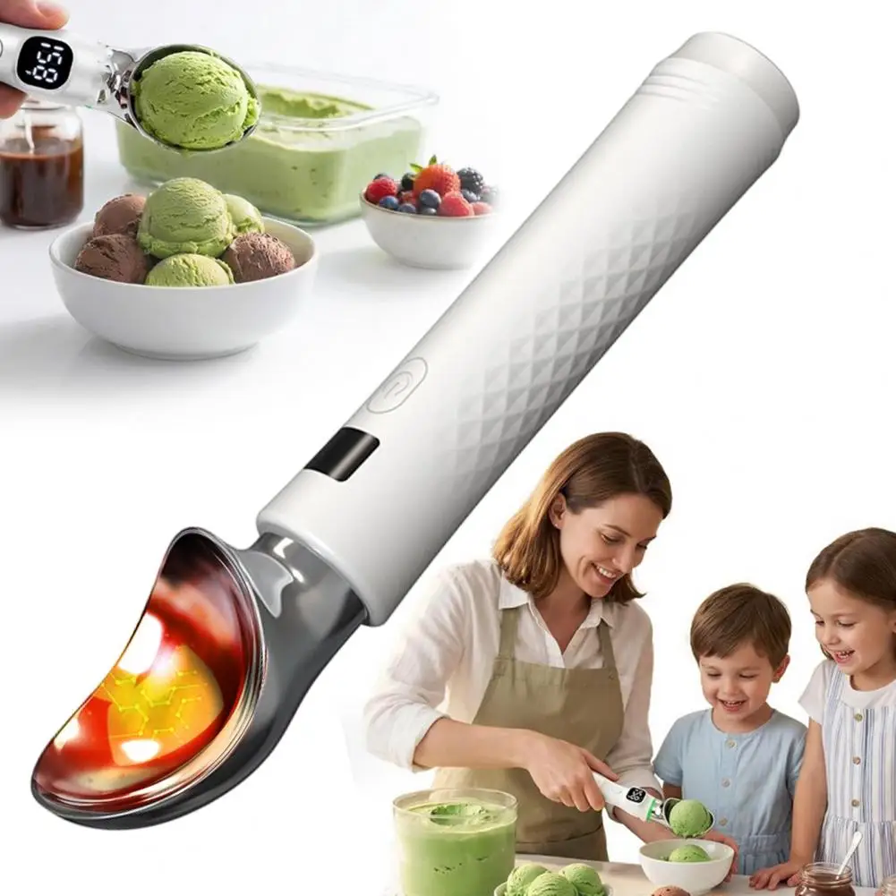 Heated Ice Cream Scoop, Battery Operated Scoop with LED Display, 3 Heat Levels Nonstick Ice Cream Scooper for Hard Ice Cream
Heated Ice Cream Scoop, Battery Operated Scoop with LED Display, 3 Heat Levels Nonstick Ice Cream Scooper for Hard Ice Cream