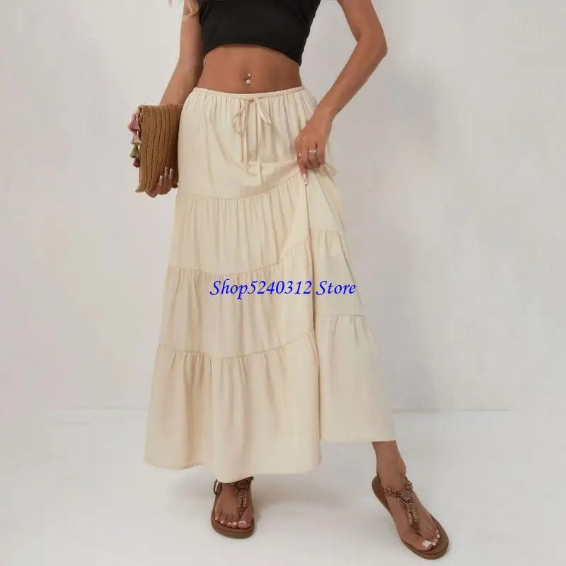 634C Womens Maxi Skirts, Elastic High Waist A-Line Tiered, Long Flowy Skirts, Casual Beach & Vacation Wear
634C Womens Maxi Skirts, Elastic High Waist A-Line Tiered, Long Flowy Skirts, Casual Beach & Vacation Wear