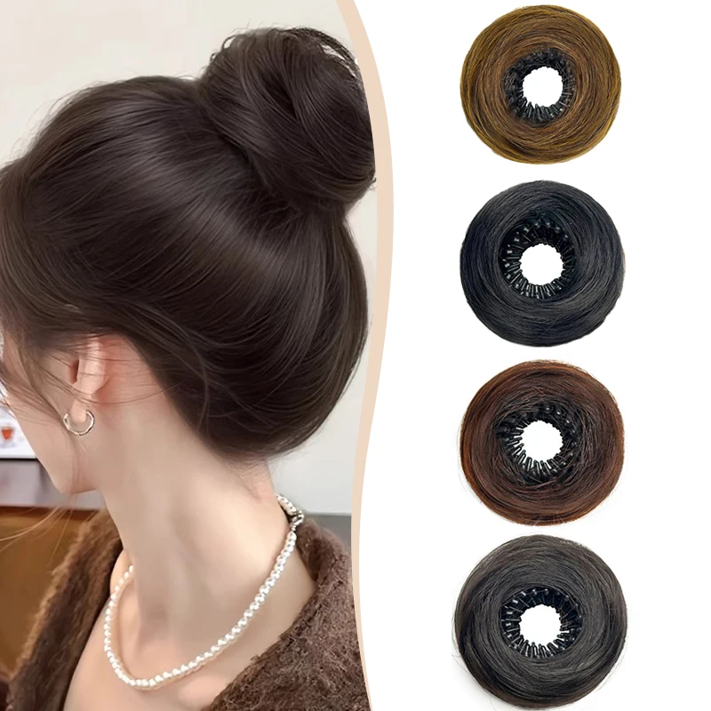 Аксессуары для синтетических волос, парик-булочка, натуральный черный, коричневый, выдвижной пучок для волос, эластичная прическа для женщин, повседневная одежда
Аксессуары для синтетических волос, парик-булочка, натуральный черный, коричневый, выдвижной пучок для волос, эластичная прическа для женщин, повседневная одежда