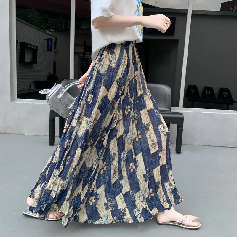 Юбка Doodle Flower женская универсальная А-силуэта плиссированная драпированная длинная юбка из полиэстера со средней талией, дизайн Лето 2025
Юбка Doodle Flower женская универсальная А-силуэта плиссированная драпированная длинная юбка из полиэстера со средней талией, дизайн Лето 2025