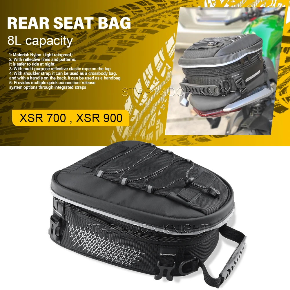 Motorcycle Rear Seat Bag For YAMAHA XSR 700 XSR 900 XSR700 XSR900 Luggage Rack Tail Bag Travel Tool Bags accesorios moto
Motorcycle Rear Seat Bag For YAMAHA XSR 700 XSR 900 XSR700 XSR900 Luggage Rack Tail Bag Travel Tool Bags accesorios moto