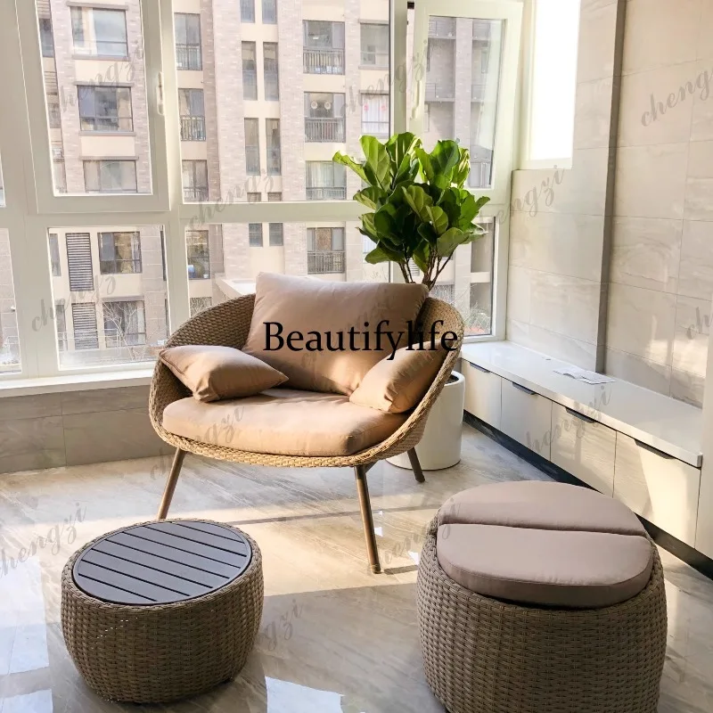Outdoor leisure rattan sofa chair leisure balcony three-piece set garden terrace tea table waterproof and sunscreen
Outdoor leisure rattan sofa chair leisure balcony three-piece set garden terrace tea table waterproof and sunscreen
