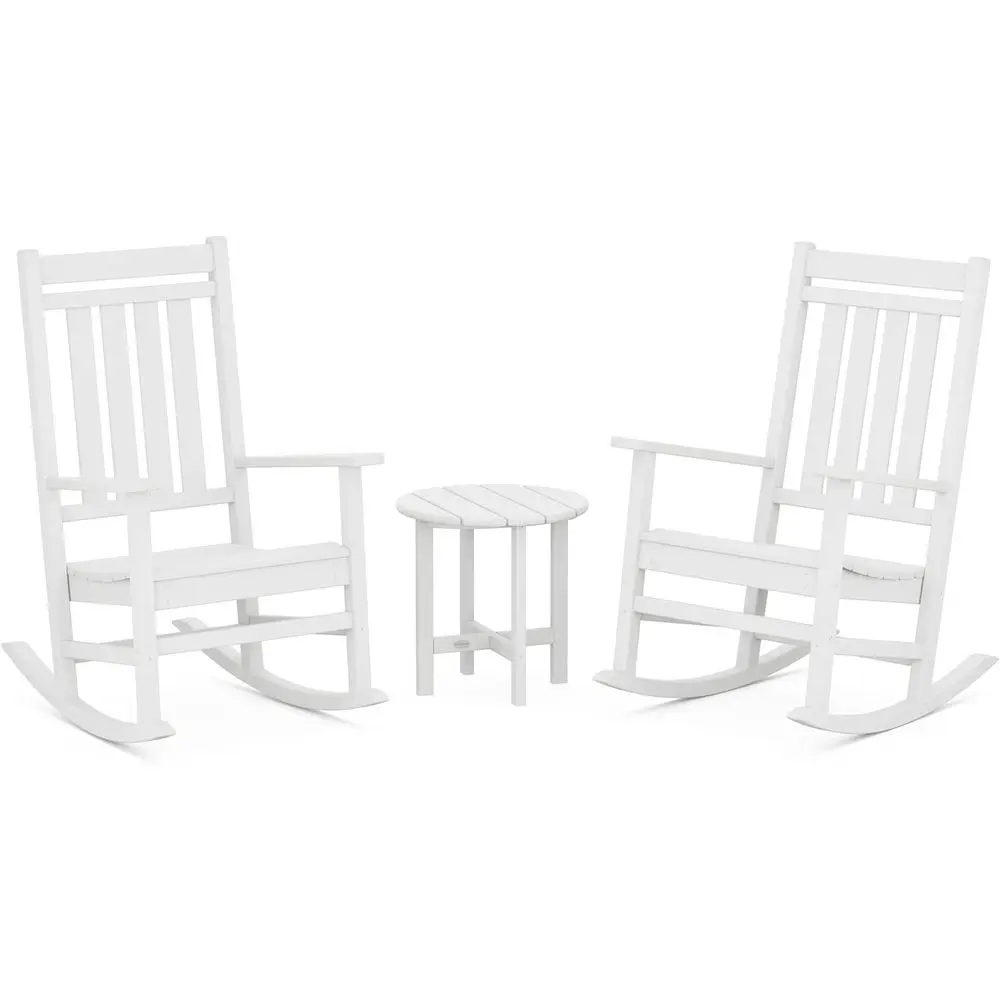 Outdoor 3-Piece Rocking Chair Set with Side Table, Weather-Resistant HDPE Patio Furniture for Porch, Deck, Garden, Backyard, Whi
Outdoor 3-Piece Rocking Chair Set with Side Table, Weather-Resistant HDPE Patio Furniture for Porch, Deck, Garden, Backyard, Whi