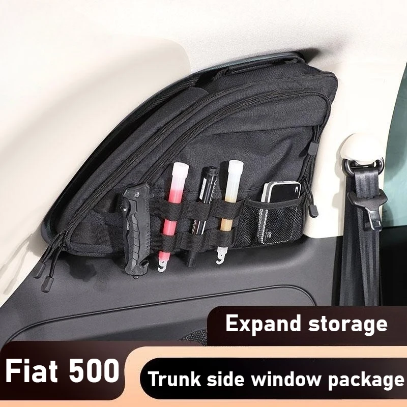 For Fiat 500 trunk side window bag car glass suction cup large capacity storage bag accessories
For Fiat 500 trunk side window bag car glass suction cup large capacity storage bag accessories