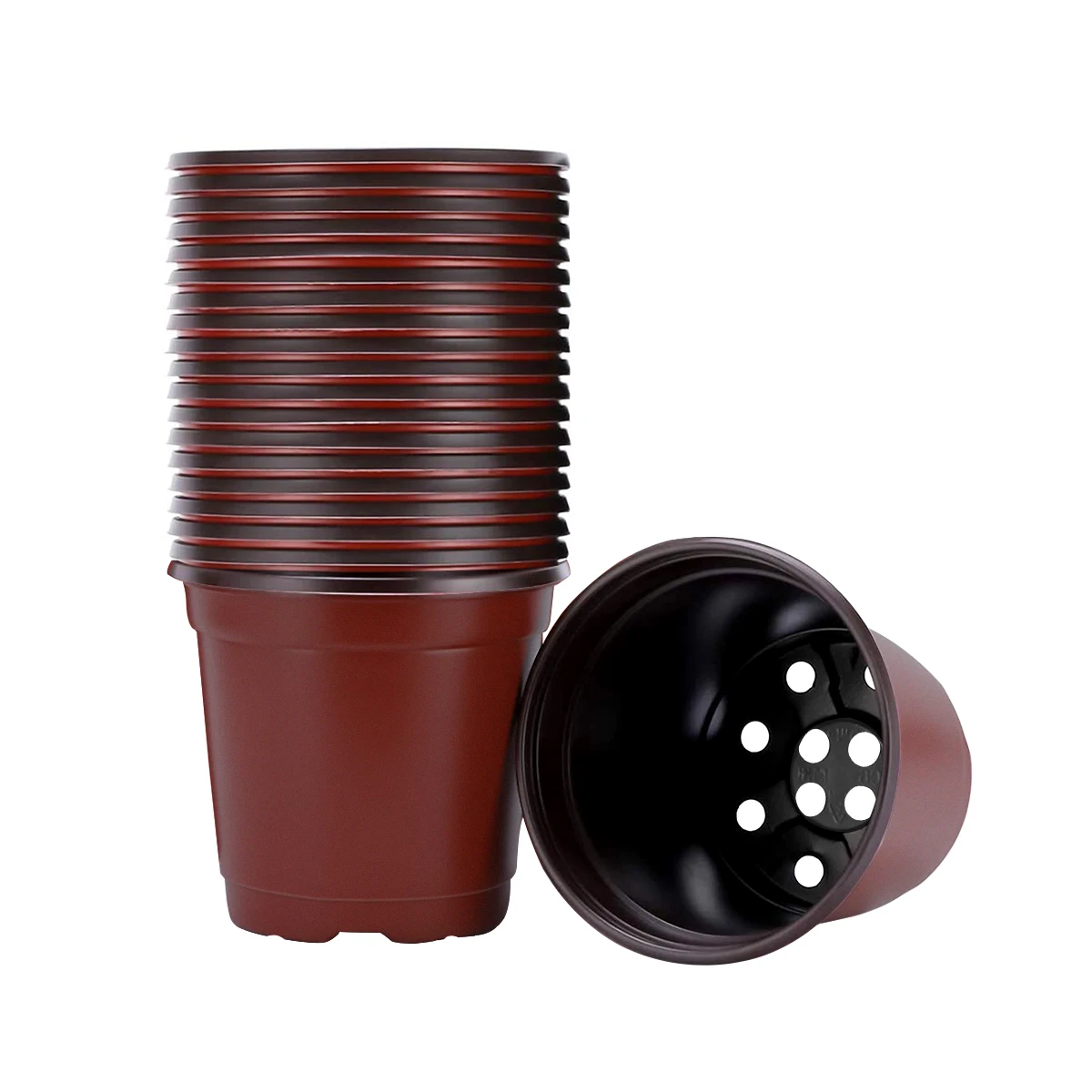 Two Color Nursery Pots Lightweight Durable Plant Containers with Drainage Holes for Gardening Flower Seedling Starter Pots Plant
Two Color Nursery Pots Lightweight Durable Plant Containers with Drainage Holes for Gardening Flower Seedling Starter Pots Plant