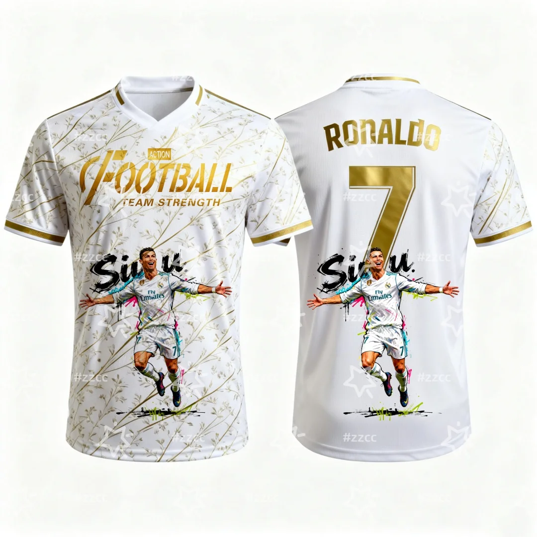 25-26 Роналду, тренировочный костюм для соревнований, футбольная майка, осенняя спортивная мужская футболка Dry Quick, детская одежда, футболка Y2k Woman
25-26 Роналду, тренировочный костюм для соревнований, футбольная майка, осенняя спортивная мужская футболка Dry Quick, детская одежда, футболка Y2k Woman