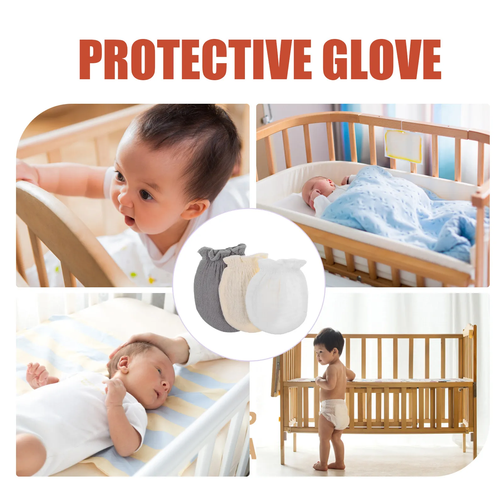 6Pairs Newborn Baby Mittens Anti Scratch Breathable Soft Hand Covers for Teething Infants Spring Summer Autumn Unisex
6Pairs Newborn Baby Mittens Anti Scratch Breathable Soft Hand Covers for Teething Infants Spring Summer Autumn Unisex