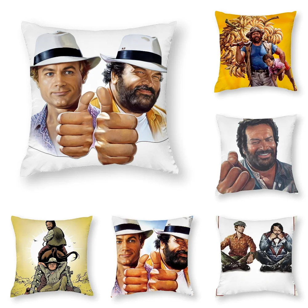T-Terence Hill and Bud S-Spencer Pillow Case 3D Print Polyester Fiber 40*40 cm Home Sofa Throw Pillow Cover Decoration Gift
T-Terence Hill and Bud S-Spencer Pillow Case 3D Print Polyester Fiber 40*40 cm Home Sofa Throw Pillow Cover Decoration Gift
