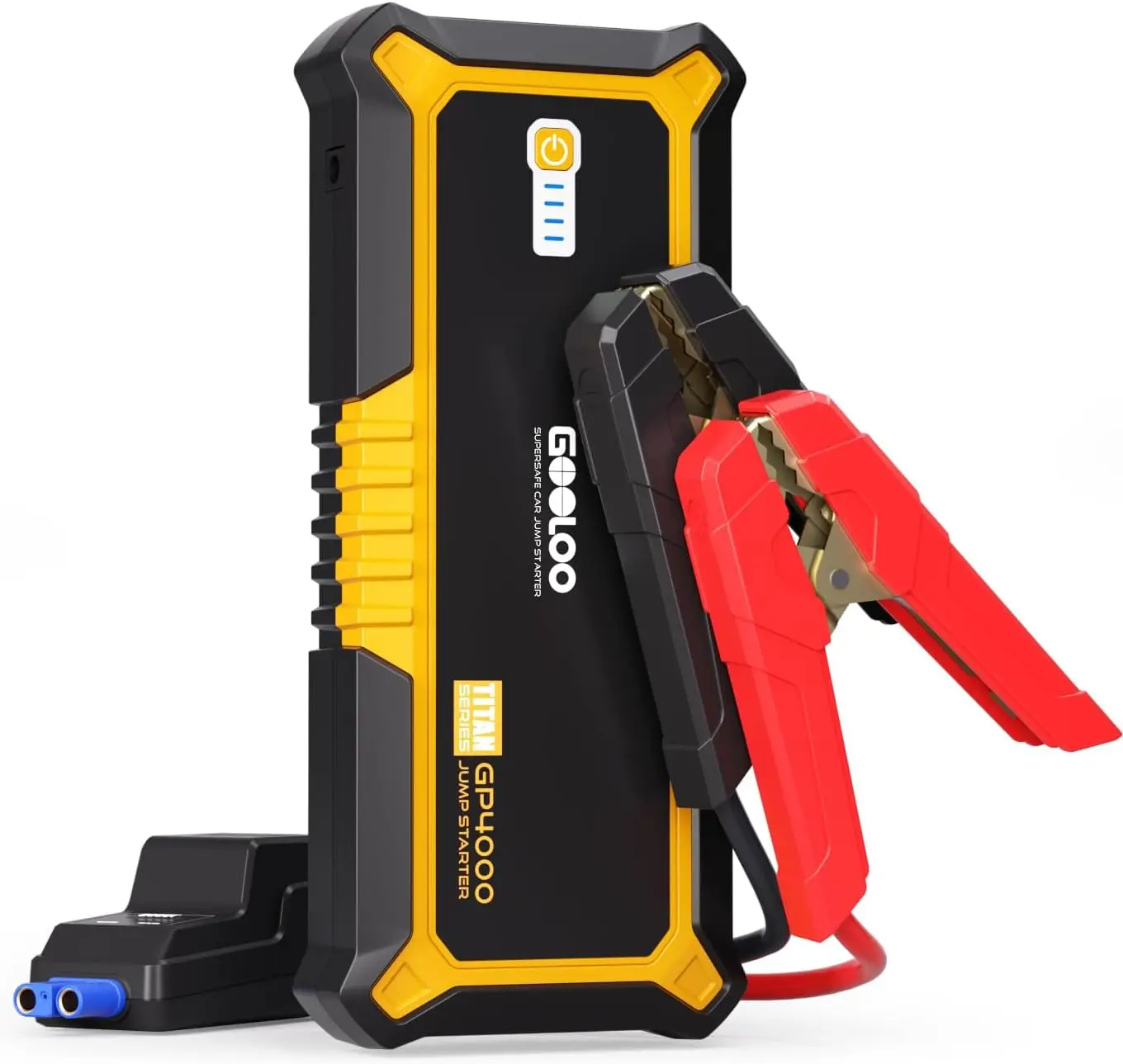 GP4000 Jump Starter 4000A Peak Car Starter (All Gas,up to 10.0L Diesel Engine) SuperSafe 12V Lithium Jump Box,Auto Battery
GP4000 Jump Starter 4000A Peak Car Starter (All Gas,up to 10.0L Diesel Engine) SuperSafe 12V Lithium Jump Box,Auto Battery