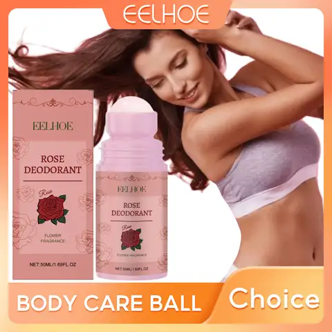 EELHOE Rose Deodorant Long Lasting Odor Remover Moisturizing Skin Brightening Antiperspirant for Women Vitamin E Deodorant Stick