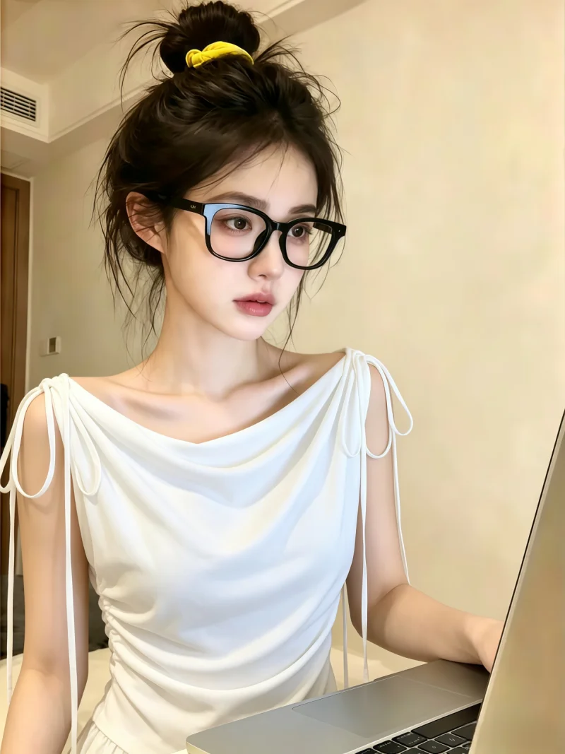 Shoulder-Bow Detail Sleeveless T-Shirt Women's Fashionable Slim Fit Summer New Style Korean Version Self-Keeping Recommendation
Shoulder-Bow Detail Sleeveless T-Shirt Women's Fashionable Slim Fit Summer New Style Korean Version Self-Keeping Recommendation